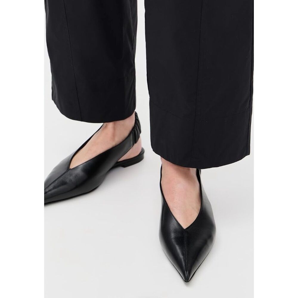 Anine Bing Women Hilda Slingback Flats Black Size 7